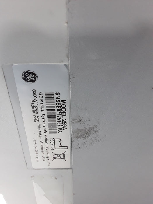 GE Healthcare Corometrics 250cx Series Model 259cx Fetal Monitor