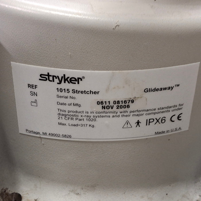 Stryker 1015 Big Wheel Glideaway Stretcher