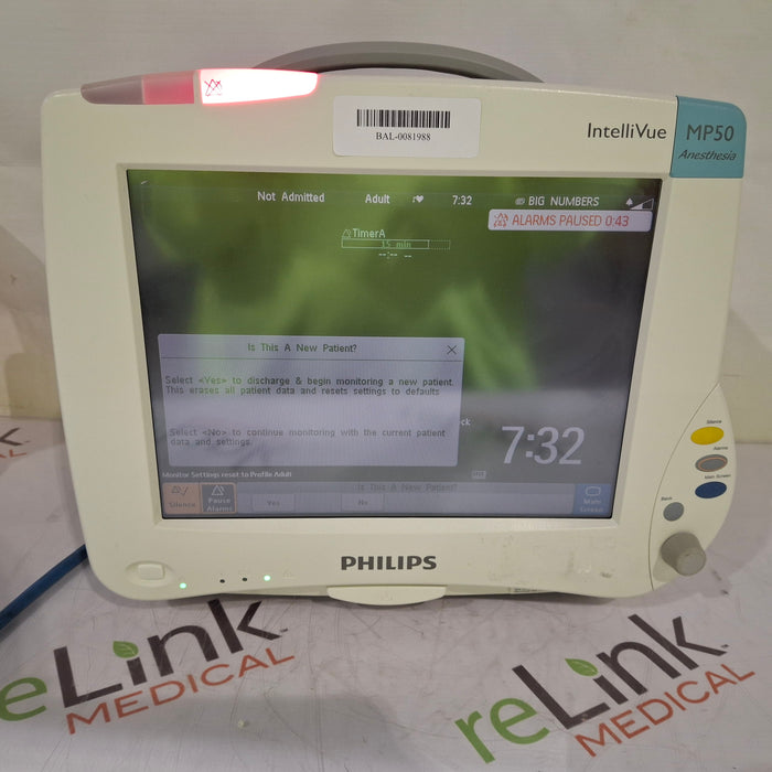 Philips IntelliVue MP50 - Anesthesia Patient Monitor