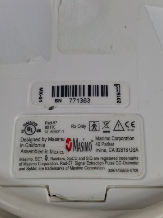 Masimo Rad-57 Pulse CO-Oximeter