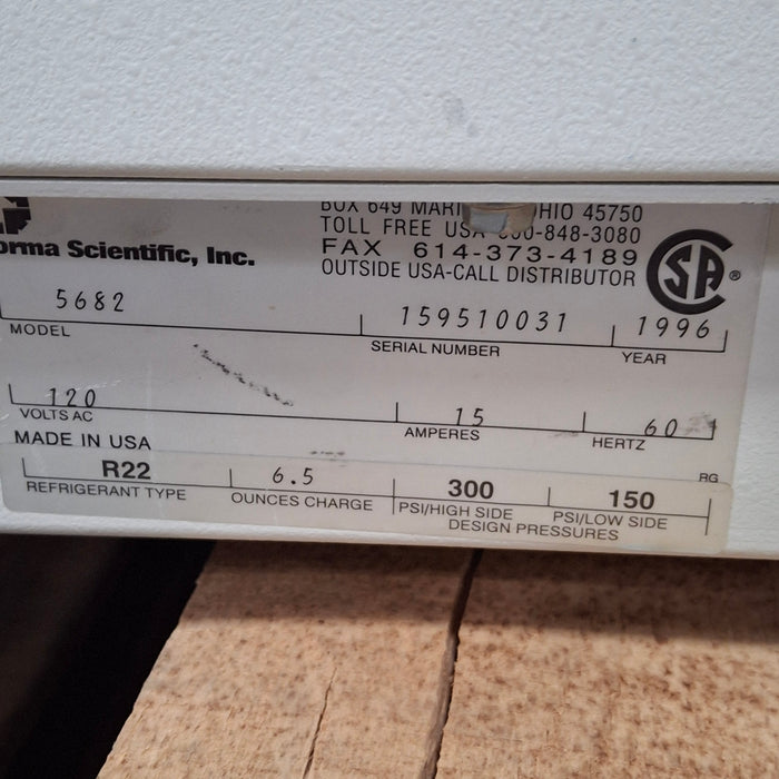 Forma Scientific Model 5682 Refrigerated Centrifuge