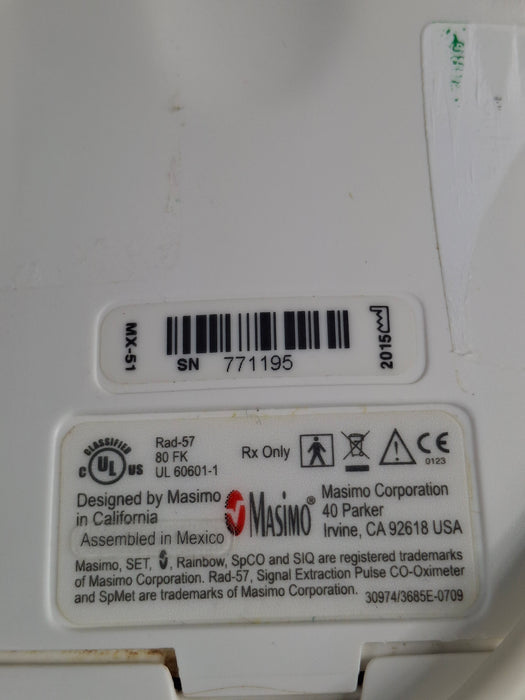 Masimo Rad-57 Pulse CO-Oximeter