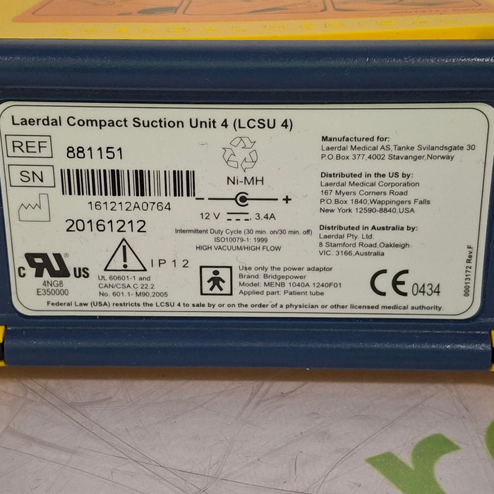 Laerdal Medical Compact Suction Unit 4 LCSU
