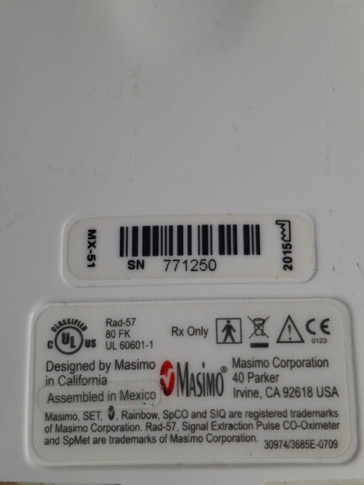 Masimo Rad-57 Pulse CO-Oximeter