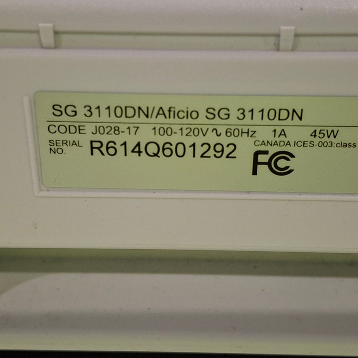 Ricoh SG 3110DN/Aficio Sublimation Printer