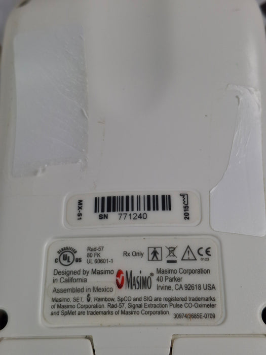 Masimo Rad-57 Pulse CO-Oximeter