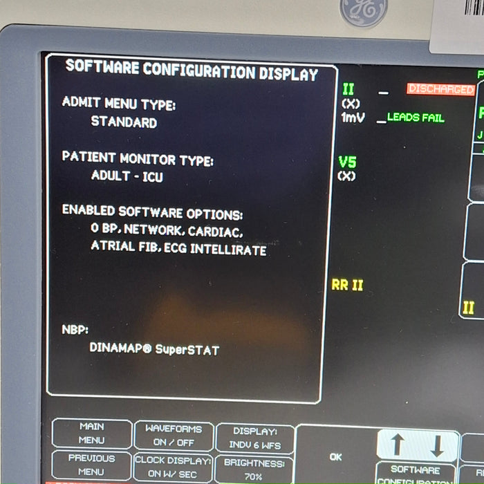 GE Healthcare Dash 4000 - GE/Nellcor SpO2 Patient Monitor