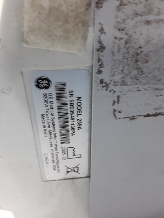 GE Healthcare Corometrics 250cx Series Model 259cx-a Fetal Monitor