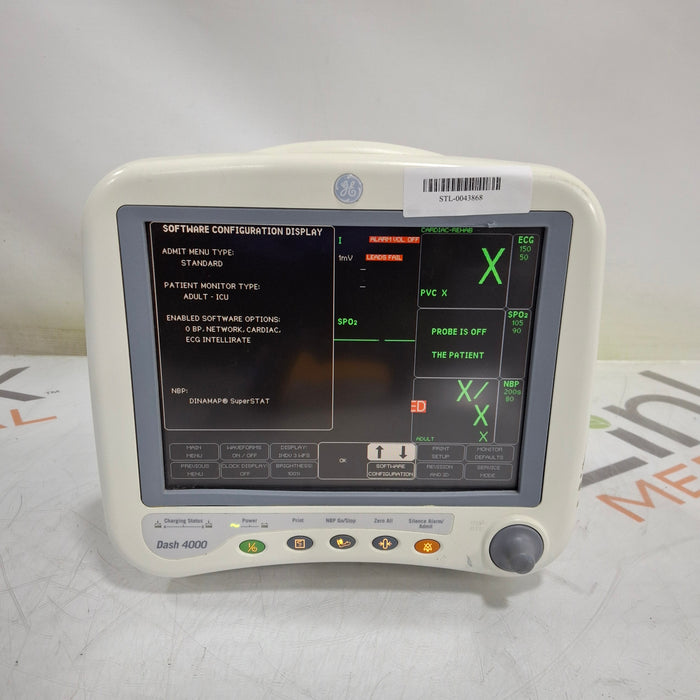 GE Healthcare Dash 4000 - GE/Nellcor SpO2 Patient Monitor