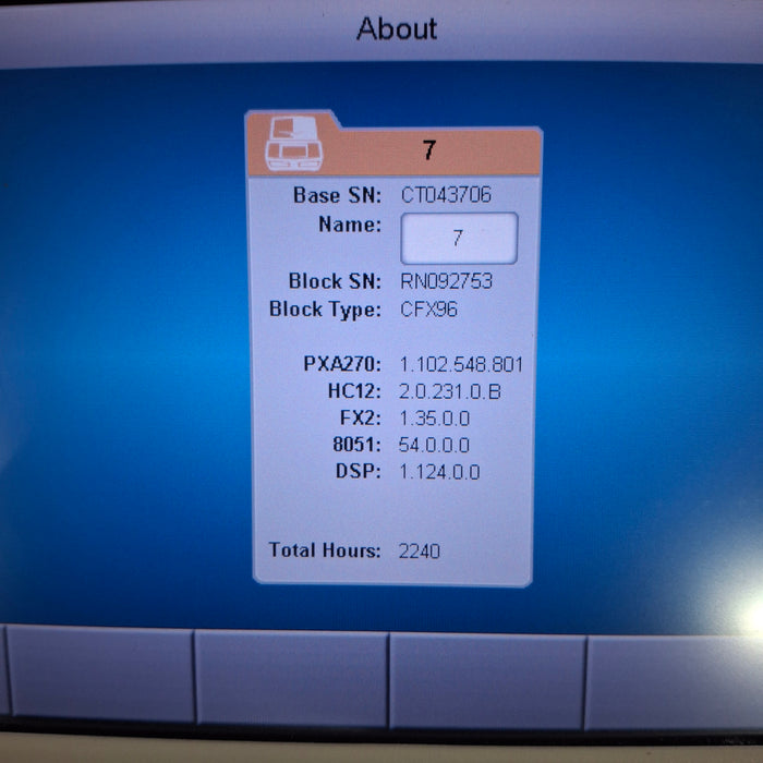 Bio-Rad CFX96 Optics Module w/ C1000 Touch Thermal Cycler