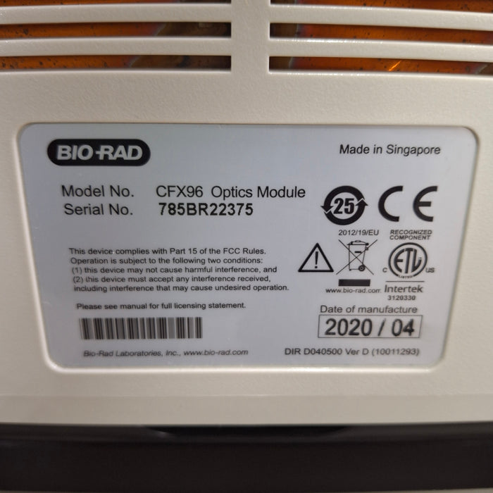 Bio-Rad CFX96 Optics Module w/ C1000 Touch Thermal Cycler