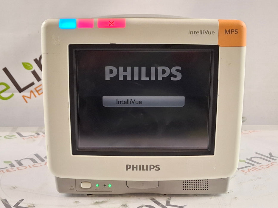 Philips Intellivue MP5 - ECG, Fast SpO2, NIBP Patient Monitor