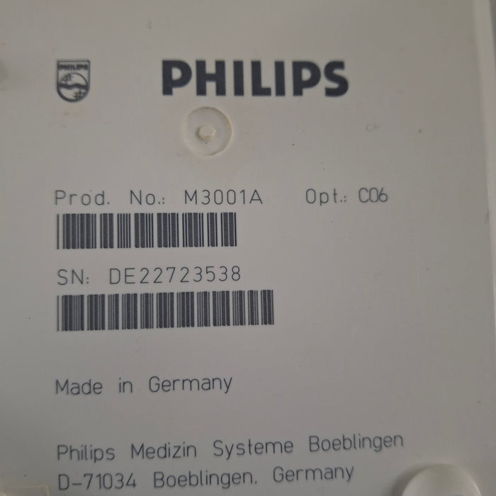 Philips M3001A-C06 Fast SpO2, NIBP, ECG, Temp, IBP MMS Module