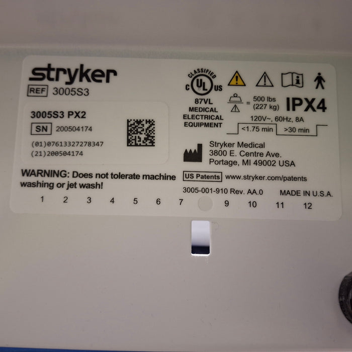 Stryker Secure III 3005 Hospital Bed