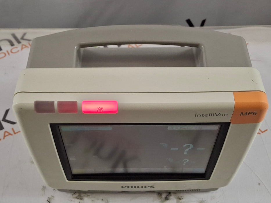 Philips Intellivue MP5 - ECG, OxiMax SpO2, NIBP Patient Monitor