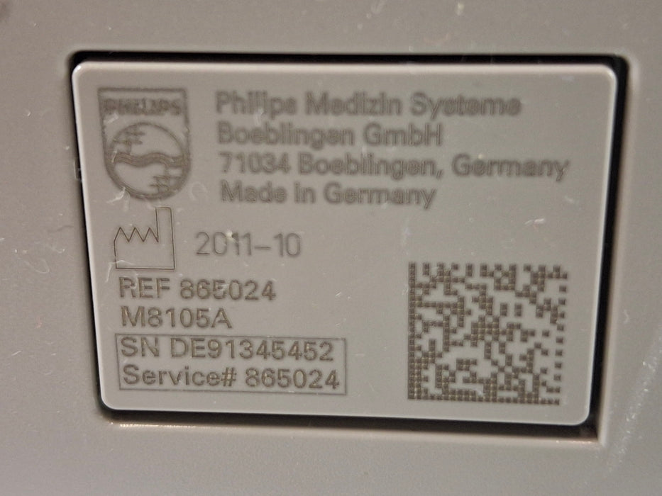 Philips Intellivue MP5 - ECG, OxiMax SpO2, NIBP Patient Monitor