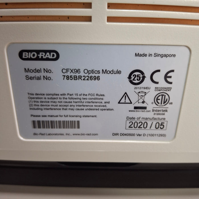 Bio-Rad CFX96 Optics Module w/ C1000 Touch Thermal Cycler