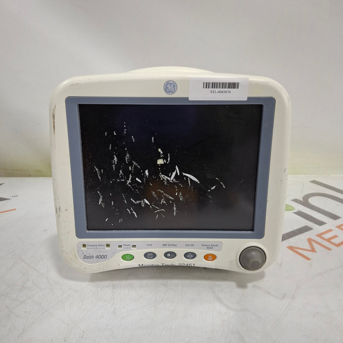 GE Healthcare Dash 4000 - GE/Nellcor SpO2 Patient Monitor