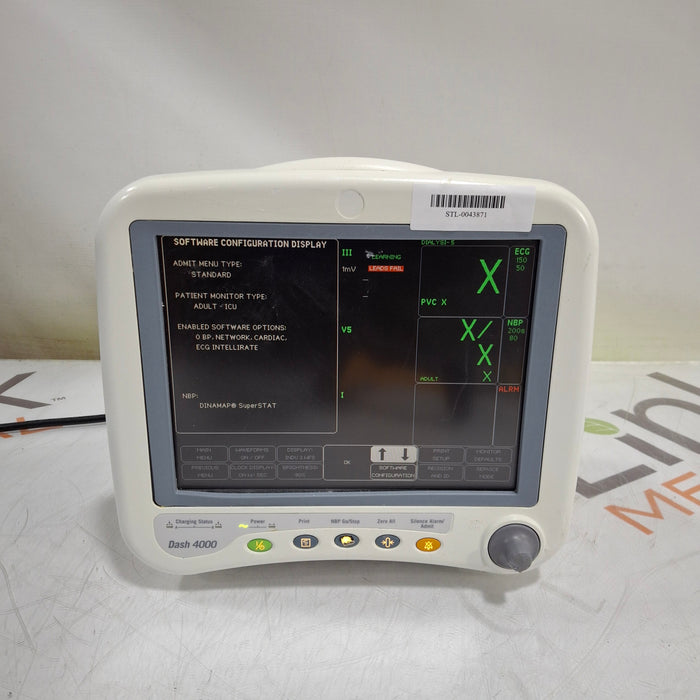 GE Healthcare Dash 4000 - GE/Nellcor SpO2 Patient Monitor