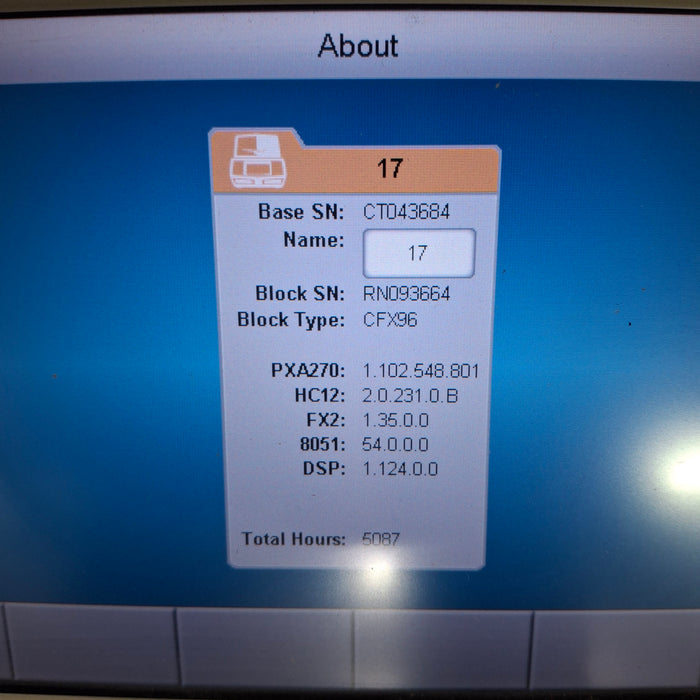 Bio-Rad CFX96 Optics Module w/ C1000 Touch Thermal Cycler