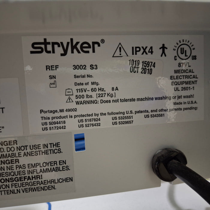 Stryker Secure III 3002 Hospital Bed