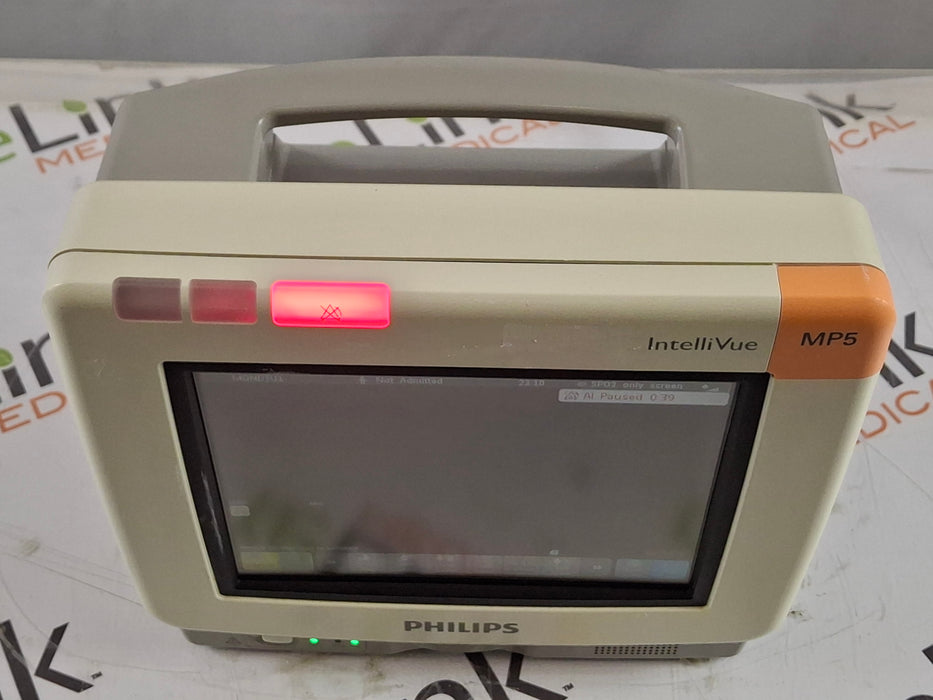 Philips Intellivue MP5 - ECG, OxiMax SpO2, NIBP Patient Monitor