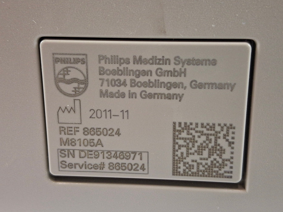 Philips Intellivue MP5 - ECG, OxiMax SpO2, NIBP Patient Monitor