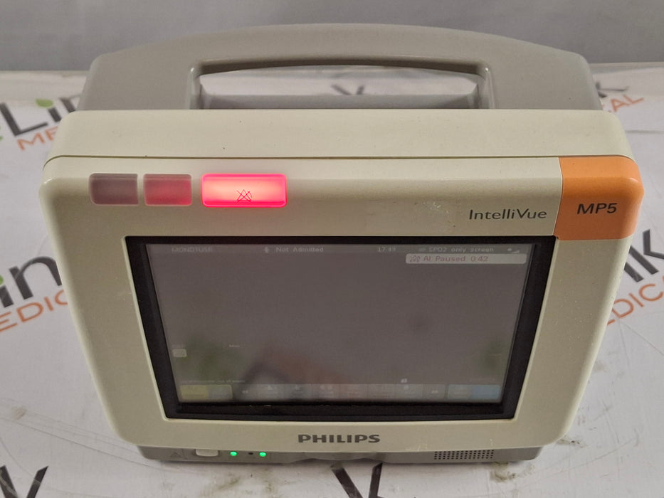 Philips Intellivue MP5 - ECG, OxiMax SpO2, NIBP Patient Monitor