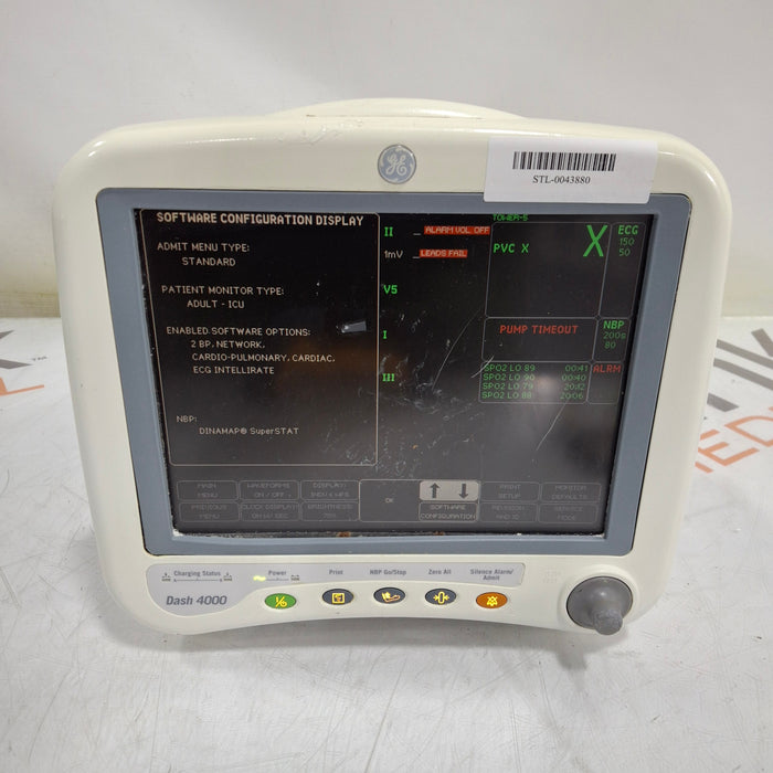 GE Healthcare Dash 4000 - GE/Nellcor SpO2 Patient Monitor