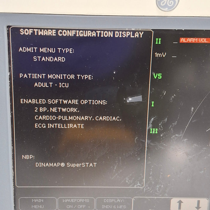GE Healthcare Dash 4000 - GE/Nellcor SpO2 Patient Monitor