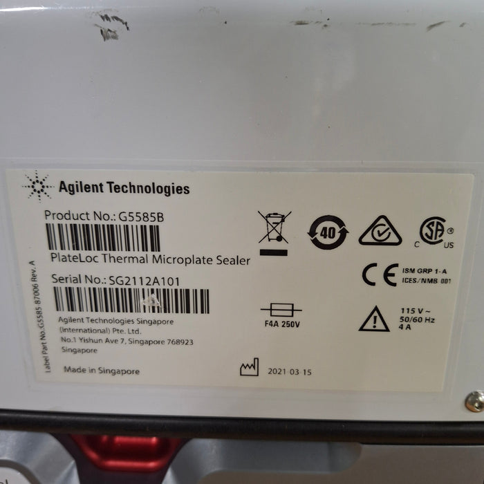Agilent PlateLoc Thermal Microplate Sealer