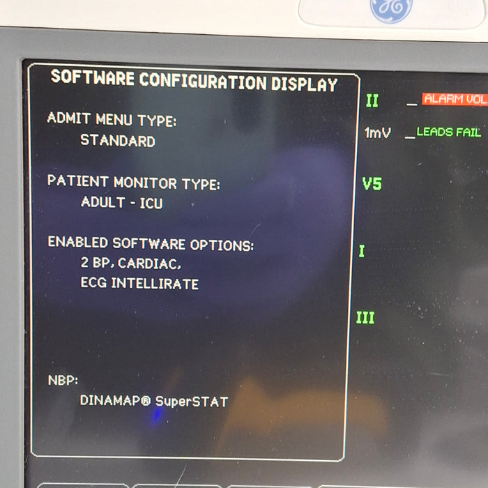 GE Healthcare Dash 4000 - GE/Nellcor SpO2 Patient Monitor