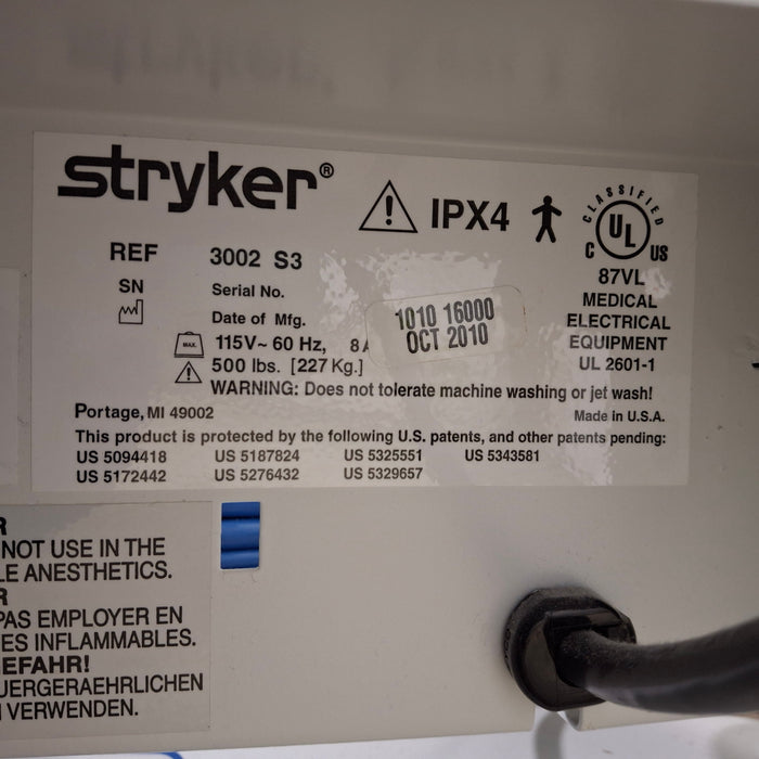 Stryker Secure III 3002 Hospital Bed