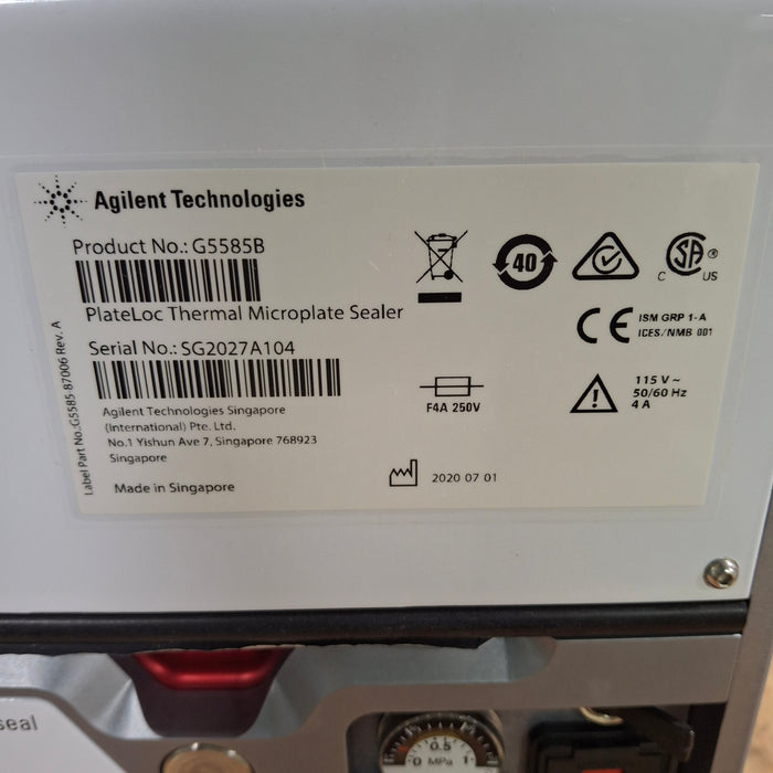 Agilent PlateLoc Thermal Microplate Sealer