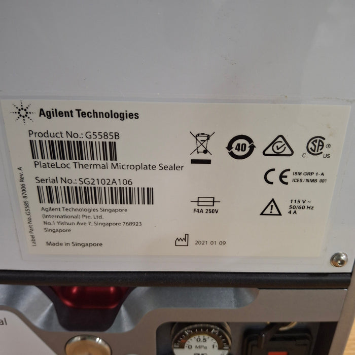 Agilent PlateLoc Thermal Microplate Sealer