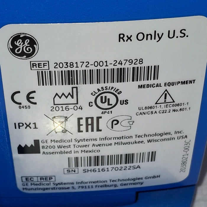 GE Healthcare Dinamap V100 - NIBP, SpO2, Temp Vital Signs Monitor