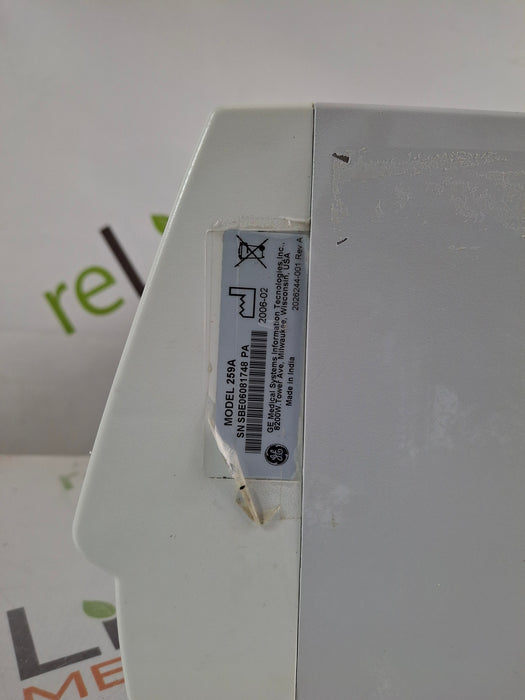 GE Healthcare Corometrics 250 Series Model 259 Fetal Monitor