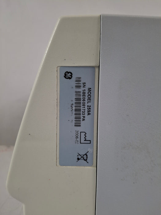 GE Healthcare Corometrics 250 Series Model 259 Fetal Monitor