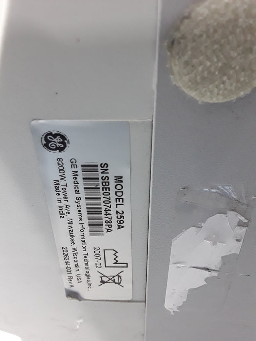 GE Healthcare Corometrics 250 Series Model 259 Fetal Monitor