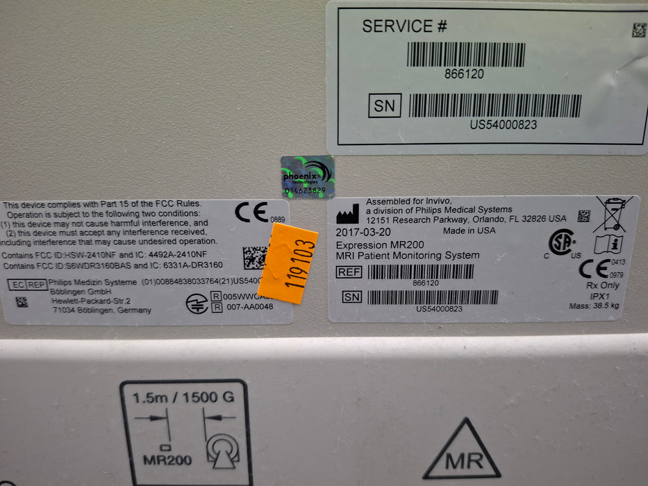 Philips Expression MR200 MR Patient Monitor
