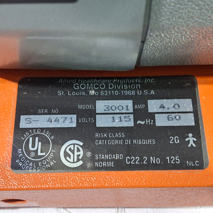 Gomco 3001 Vacuum Aspiration Pump