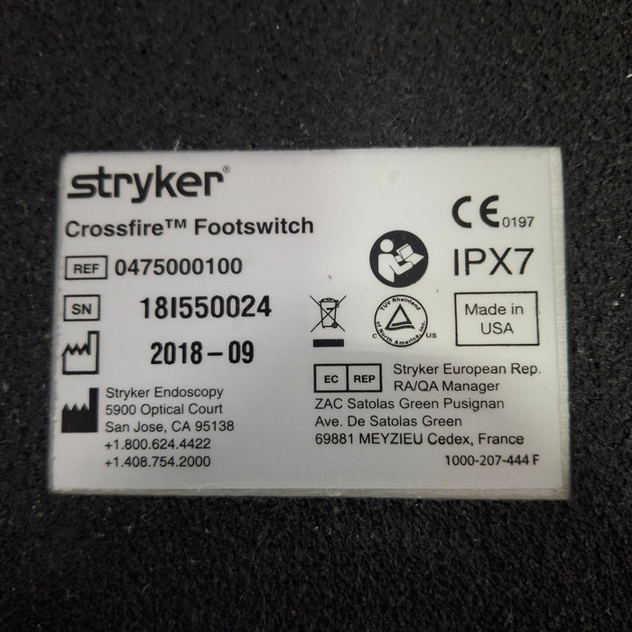Stryker Crossfire Footswitch