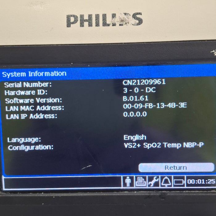 Philips SureSigns VS2+ Vital Signs Monitor