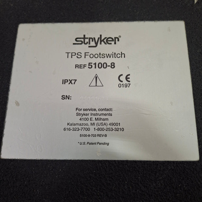 Stryker TPS 5100-8 Footswitch