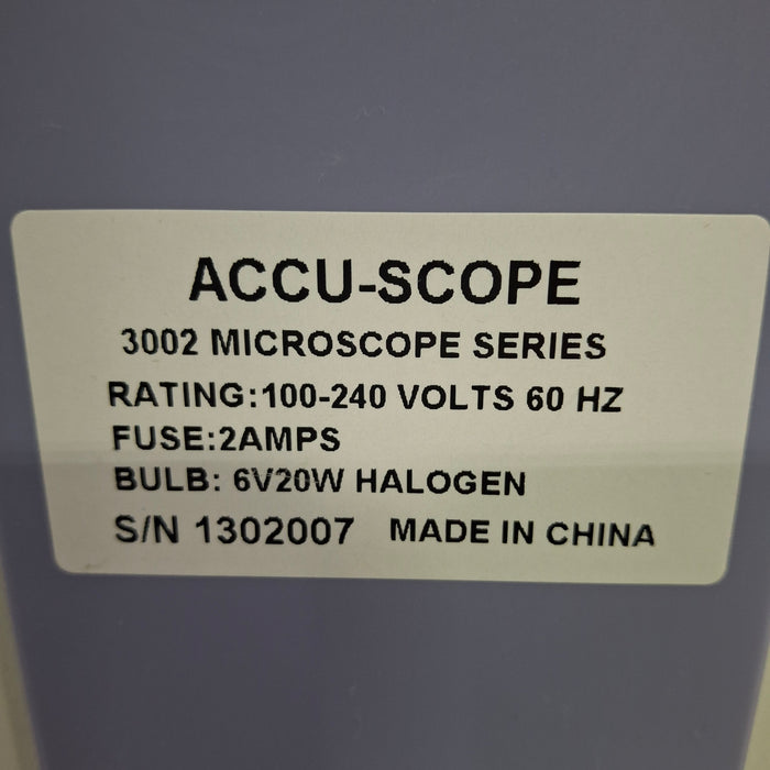 Accu-Scope Incorporated 3002 Binocular Microscope