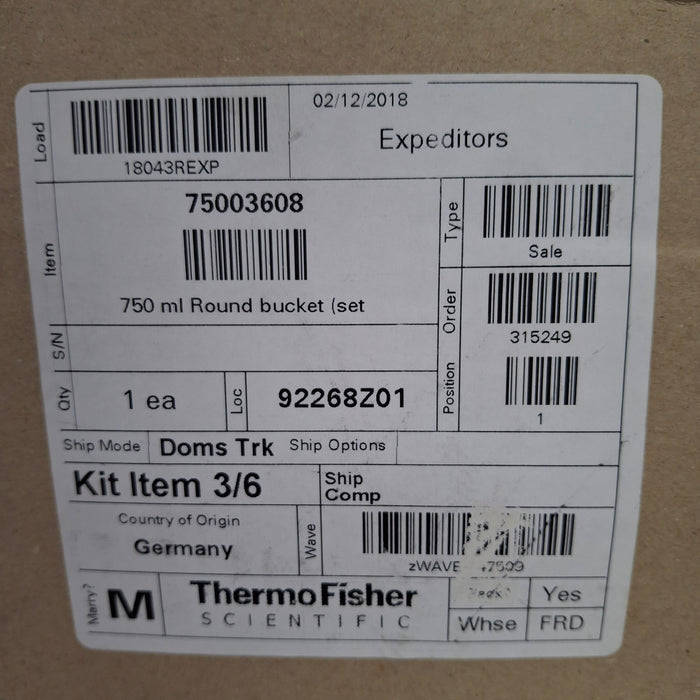 Thermo Scientific 75003608 Autoclavable Rotor Bucket Set