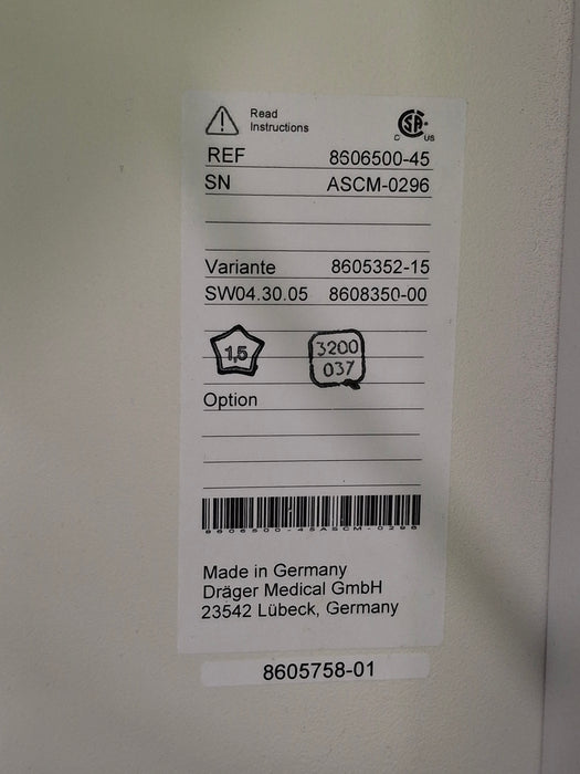 Draeger Medical Apollo Anesthesia System