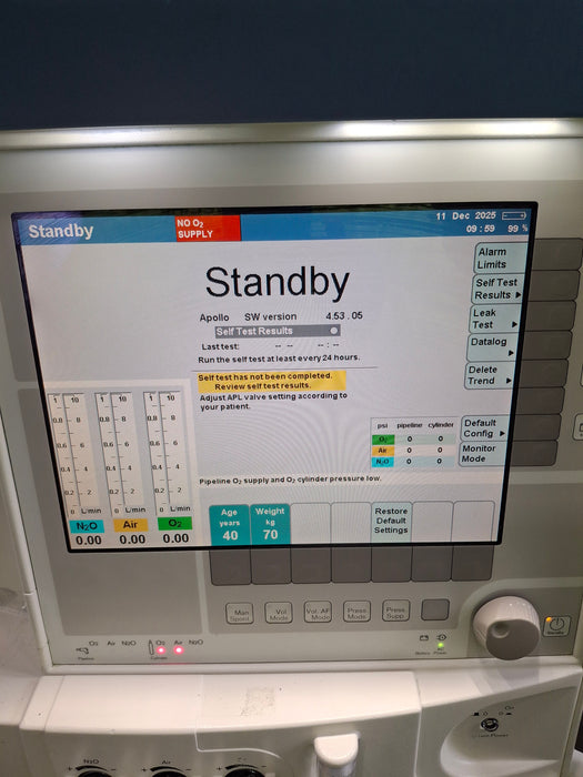 Draeger Medical Apollo Anesthesia System