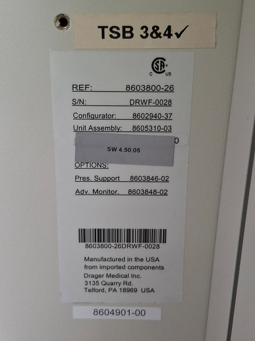 Draeger Medical Apollo Anesthesia System