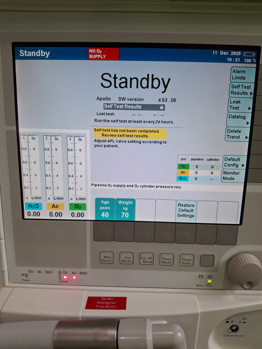 Draeger Medical Apollo Anesthesia System